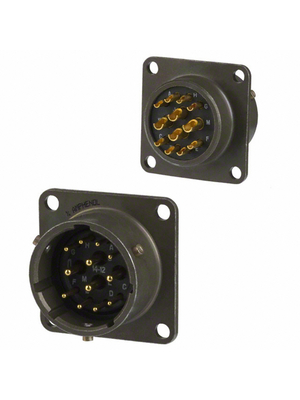 Amphenol - MS3112E-14-12P - Appliance plug with flange, MS3112E-14-12P, Amphenol