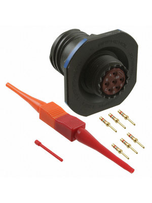 Amphenol - D38999/24WB98PN - Appliance plug, round 6P, D38999/24WB98PN, Amphenol