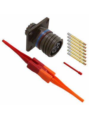 Amphenol - D38999/20WB98SN - Appliance socket with flange 6P, D38999/20WB98SN, Amphenol