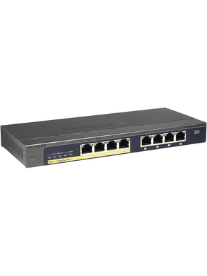 Netgear - GS108PE-100EUS - ProSAFE Plus Switch 8x 10/100/1000 (4x PoE) Desktop, GS108PE-100EUS, Netgear