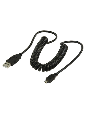 Valueline - VLCP60540B20 - USB Cable 2.00 m black, VLCP60540B20, Valueline