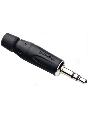Amphenol - KS3PB - Jack plug 3.5 mm black 3P, KS3PB, Amphenol