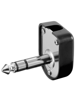 Goobay - SS 63 W - Jack plug 90 black 3P, SS 63 W, Goobay