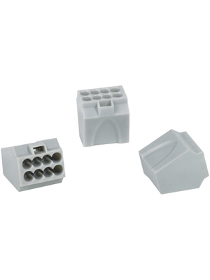 HellermannTyton - HECE-8 - Socket terminal Poles=8, 1...2.5 mm2 - 148-90010, HECE-8, HellermannTyton