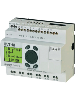 Eaton - EC4P-222-MTXD1 - EASY Control EASY, 12 DI (4 D/A), 8 TO, EC4P-222-MTXD1, Eaton
