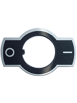 Apem - U1050 - Accessories I-O marked plate, vertical, U1050, Apem