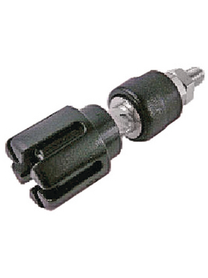 Cliff - TP6/S BLACK - Binding post ? 4 mm black, TP6/S BLACK, Cliff