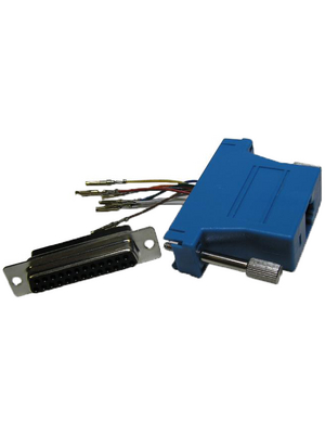 MH Connectors - DA25-SMJ8-B-K - Adaptor D-Sub female to RJ45 25P, DA25-SMJ8-B-K, MH Connectors