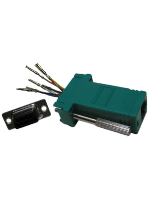 MH Connectors - DA9-SMJ8-G-K - Adaptor D-Sub female to RJ45 9P, DA9-SMJ8-G-K, MH Connectors