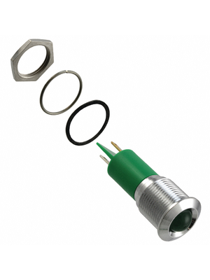 Apem - Q16P1CXXG12E - LED Indicator green 12 VDC, Q16P1CXXG12E, Apem