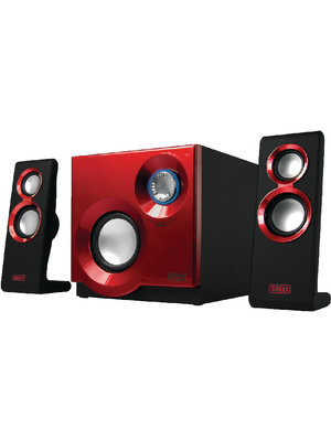 Sweex Europe BV - SP211 - Purephonic 2.1 Speaker System, red 60 W, SP211, Sweex Europe BV