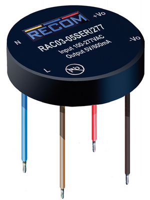 Recom - RAC03-05SER/277 - AC/DC converter 3 W, RAC03-05SER/277, Recom