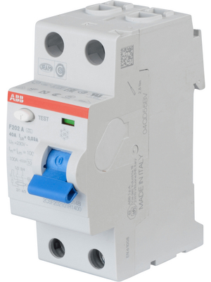 ABB - F202 A-40/0,03 - RCD circuit breaker 40 A 30 mA 1 + N, F202 A-40/0,03, ABB