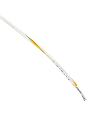 Alpha Wire - 3055 WO001 - Stranded wire, 0.82 mm2, orange/white Stranded tin-plated copper wire PVC, 3055 WO001, Alpha Wire