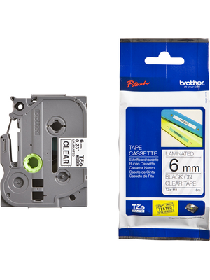 Brother - TZE-N201 - Label tape 3.5 mm black on white, TZE-N201, Brother