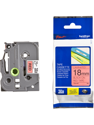 Brother - TZE441 - Tape 18 mm black on red, TZE441, Brother