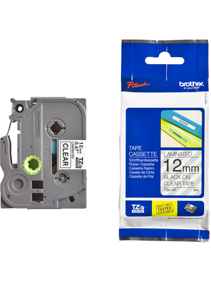 Brother - TZE-FX221 - Label tape 9 mm black on white, TZE-FX221, Brother