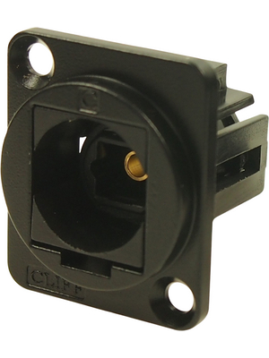 Cliff - CP30217MB - Fiber Optic Connector in XLR Housing, N/A, black, CP30217MB, Cliff
