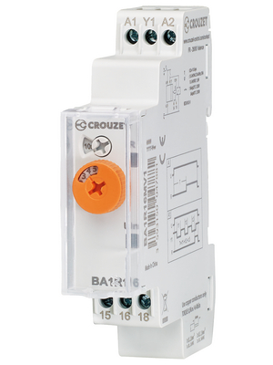 Crouzet - BA1R16MV1 - Time lag relay Syr-Line Delayed operation, 1 change-over (CO), BA1R16MV1, Crouzet