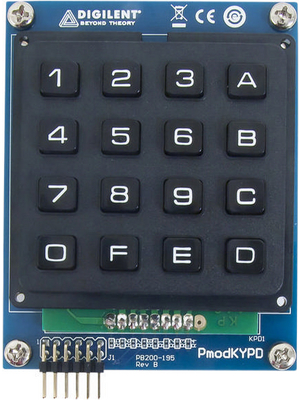 Digilent - 410-195 PMODKYPD - PmodKYPD, Module, GPIO, 410-195 PMODKYPD, Digilent