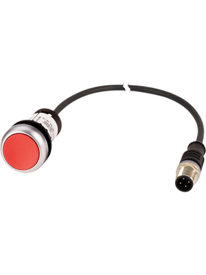 Eaton - C22-D-R-K01-P3 - Pushbutton flush, 1 break contact (NC), M12 / 4-pole, C22-D-R-K01-P3, Eaton