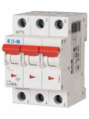 Eaton - PLSM-C10/3-MW - Circuit Breaker, PLSM-C10/3-MW, Eaton