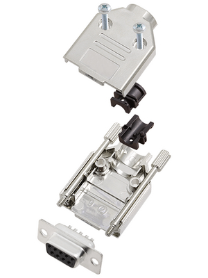 Encitech Connectors - DTPK-M-09-DBS-K - D-Sub socket kit 9P, DTPK-M-09-DBS-K, Encitech Connectors