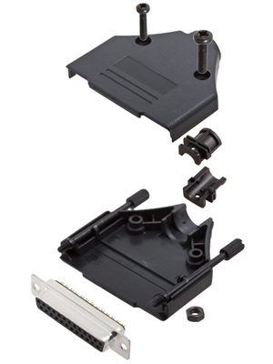 Encitech Connectors - DTPK-P-25-DBS-K - D-Sub socket kit 25P, DTPK-P-25-DBS-K, Encitech Connectors