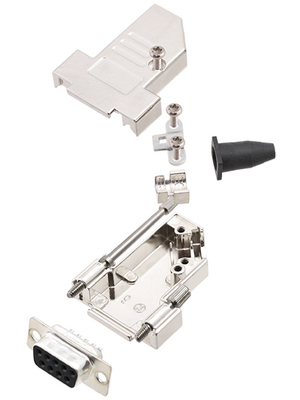 Encitech Connectors - DTSL09-LJSRG-S-DMS-K - D-Sub socket kit 9P, DTSL09-LJSRG-S-DMS-K, Encitech Connectors