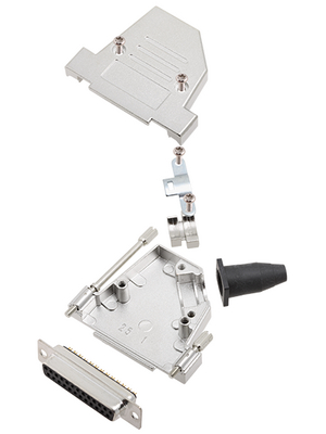 Encitech Connectors - DTSL25-LJSRG-S-DBS-K - D-Sub socket kit 25P, DTSL25-LJSRG-S-DBS-K, Encitech Connectors