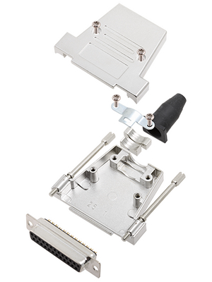 Encitech Connectors - DTSL25-LJSRG-T-DMS-K - D-Sub socket kit 25P, DTSL25-LJSRG-T-DMS-K, Encitech Connectors