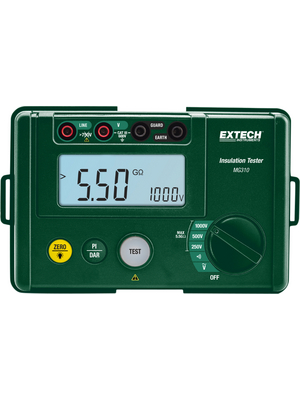 Extech Instruments - MG310 - Insulation tester 5 GOhm 250 V / 500 V / 1000 V 600 VAC, MG310, Extech Instruments