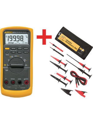 Fluke - FLK-87/TLK225-1 PROMO - Multimeter digital Fluke 87 TRMS AC 20000 digits 1000 VAC 1000 VDC 10 ADC, FLK-87/TLK225-1 PROMO, Fluke