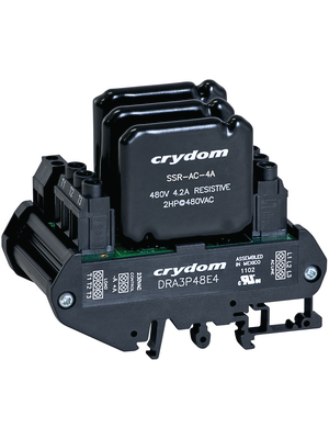 Crydom - DRA3P48A4R - Solid state relay, three phase 200...265 VAC, DRA3P48A4R, Crydom
