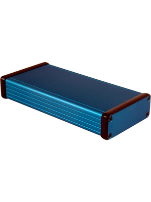 Hammond - 1455J1601BU - Metal enclosure, blue, 78 x 160 x 27 mm, Aluminium, 1455J1601BU, Hammond