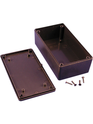 Hammond - 1591XXCSBK - Plastic enclosure black 66 x 37 mm ABS plastic, 1591XXCSBK, Hammond
