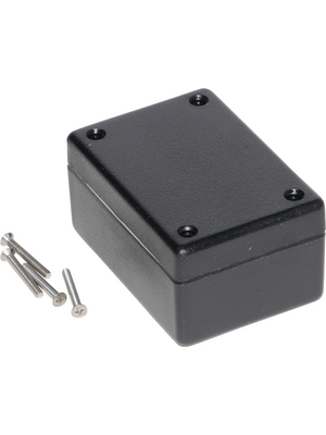Hammond - 1594BWBK - Plastic enclosure 56 x 81 x 28 mm black ABS IP 65 N/A, 1594BWBK, Hammond