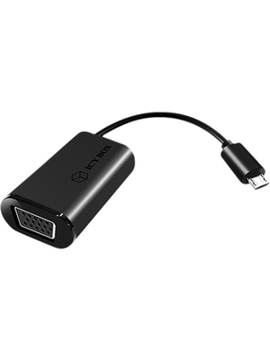 ICY BOX - IB-AC518 - SlimPort Adapter SlimPort - VGA adapter m - f, IB-AC518, ICY BOX