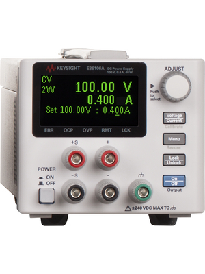 Keysight - E36106A - Laboratory Power Supply 1 Ch. 100 VDC 0.4 A, Programmable, E36106A, Keysight