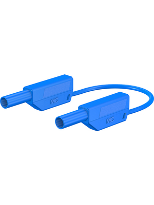 Staeubli Electrical Connectors - XVS-410/EVO 50cm blau/blue - Test lead ? 4 mm blue 50 cm 1 mm2 CAT II / CAT III, XVS-410/EVO 50cm blau/blue, St?ubli Electrical Connectors
