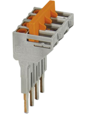 Phoenix Contact - SB-ME 4-6 - Switching Jumper, 6.2 mm, Poles=4, orange / grey, SB-ME 4-6, Phoenix Contact