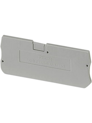 Phoenix Contact - D-PT 1,5/S-QUATTRO/2P - End plate, grey, D-PT 1,5/S-QUATTRO/2P, Phoenix Contact