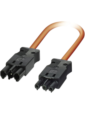 Phoenix Contact - PLD E 608-CA-MS/0,6/FS AM - Power Cable, 0.6 m, orange, PLD E 608-CA-MS/0,6/FS AM, Phoenix Contact