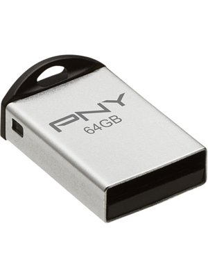 PNY - P-FDI64G/APPMT2-GE - USB Stick M2 Attach 64 GB metallic, P-FDI64G/APPMT2-GE, PNY
