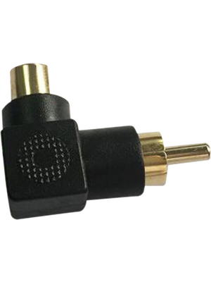 RND Connect - RND 205-00581 - RCA connectorMale / Female black, RND 205-00581, RND Connect