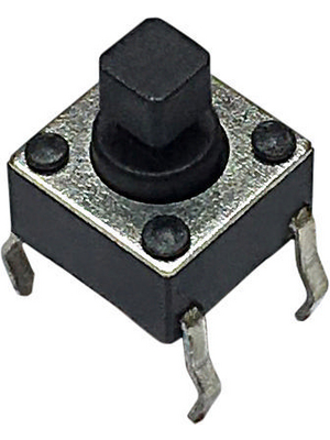 RND Components - RND 210-00190 - PCB Tactile Switch  PCB SQ. 2.4 mm 12 VDC 50 mA Through Hole THT, RND 210-00190, RND Components
