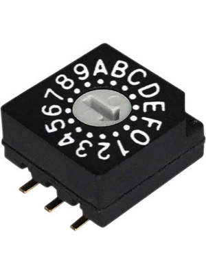 RND Components - RND 210-00100 - PCB coding switch HEX 3+3, RND 210-00100, RND Components
