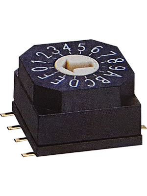 RND Components - RND 210-00120 - PCB coding switch HEX 4+1, RND 210-00120, RND Components