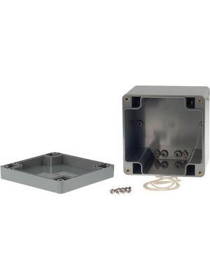 RND Components - RND 455-00145 - Plastic enclosure 100 x 100 x 90 mm dark grey ABS IP 65 N/A, RND 455-00145, RND Components