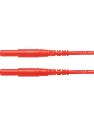 Schtzinger - MSFK A441 / 1 / 25 / RT - Safety test lead ? 4 mm red 25 cm 1 mm2 CAT IV, MSFK A441 / 1 / 25 / RT, Schtzinger